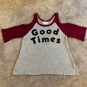 Girl’s Peekaboo Shoulder Top